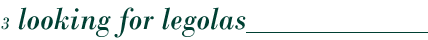 looking for legolas