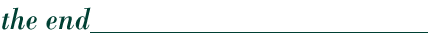 the end