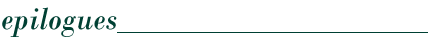 epilogues